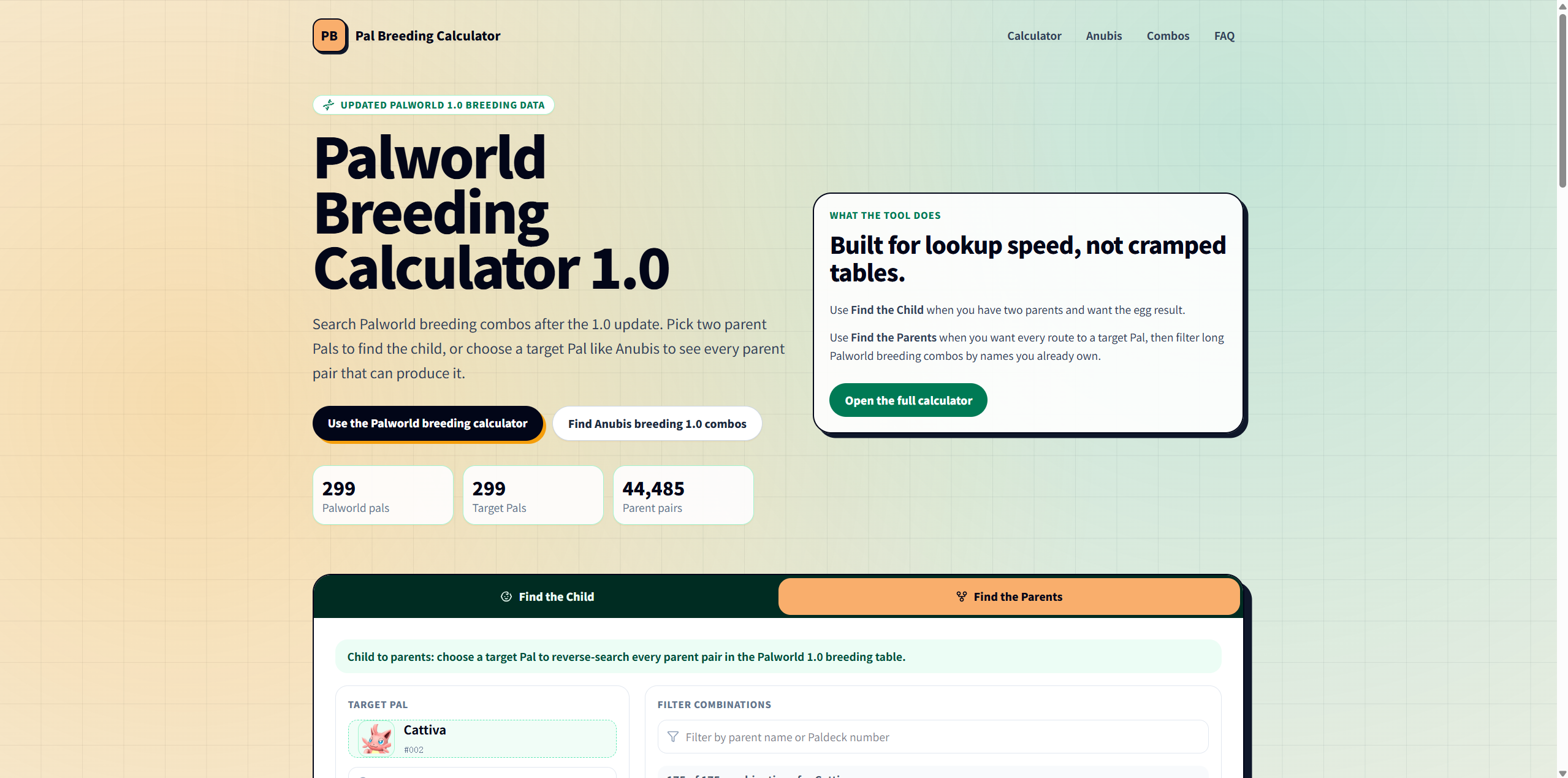 Palworld Breeding Calculator 1.0